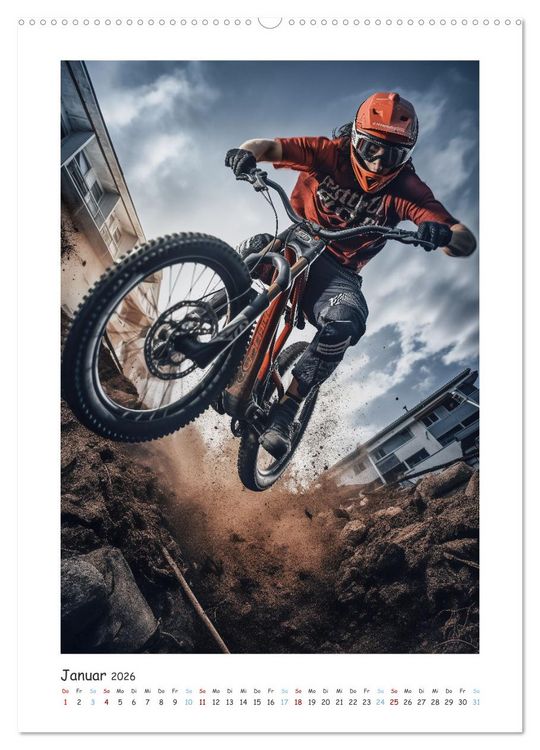 Produktbild: BMX Action (Wandkalender 2026 DIN A2 hoch), CALVENDO Monatskalender