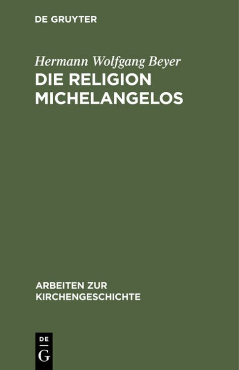 Produktbild: Die Religion Michelangelos