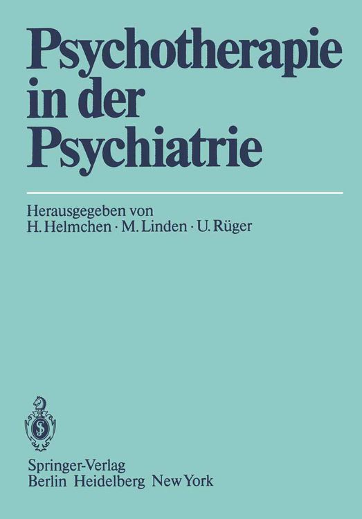 Produktbild: Psychotherapie in der Psychiatrie