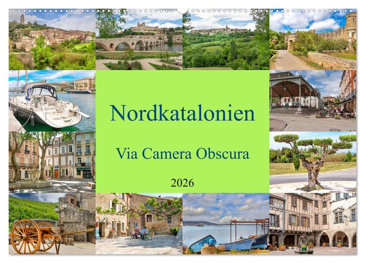 Produktbild: Nordkatalonien Via Camera Obscura (Wandkalender 2026 DIN A2 quer), CALVENDO Monatskalender