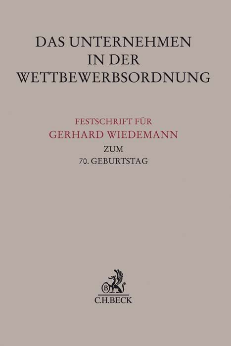 Produktbild: Das Unternehmen in der Wettbewerbsordnung