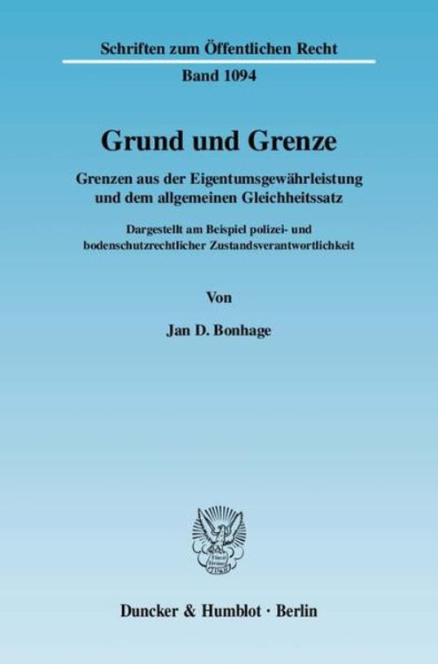 Bild vom Artikel Grund und Grenze. vom Autor Jan D. Bonhage