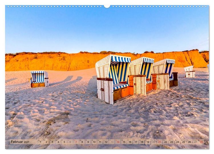 Produktbild: STRANDLUST Nordseeinsel Sylt (Wandkalender 2027 DIN A2 quer), CALVENDO Monatskalender
