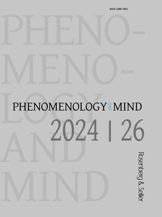 Produktbild: Phenomenology and Mind 26