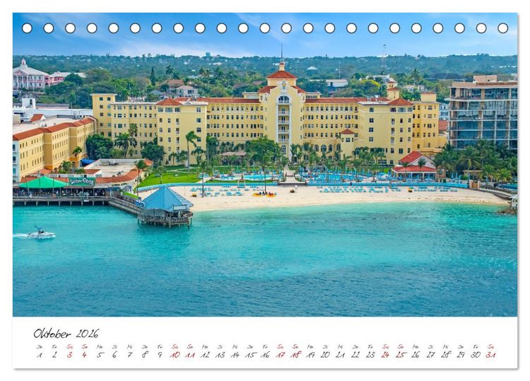 Produktbild: Nassau - Stadt mit karibischem Flair (Tischkalender 2026 DIN A5 quer), CALVENDO Monatskalender
