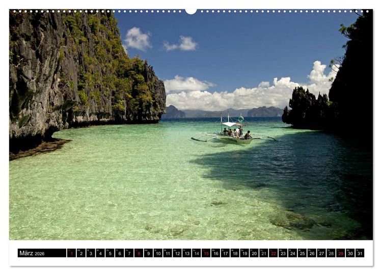Produktbild: Palawan (Wandkalender 2026 DIN A2 quer), CALVENDO Monatskalender