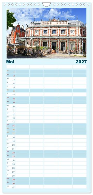 Produktbild: Familienplaner 2027 - SPA - Die belgische Stadt des Wassers mit 5 Spalten (Wandkalender, 21 x 45 cm) CALVENDO