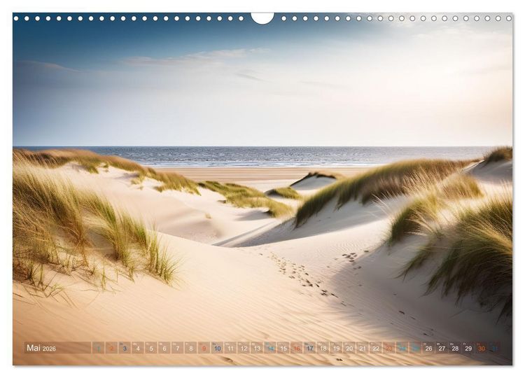 Produktbild: Sandd&uuml;nen In der W&uuml;ste und am Meer (Wandkalender 2026 DIN A3 quer), CALVENDO Monatskalender