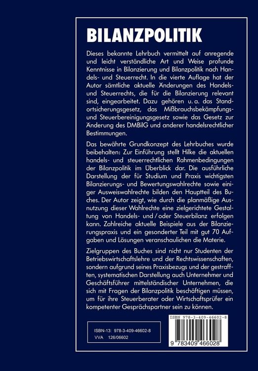 Produktbild: Bilanzpolitik