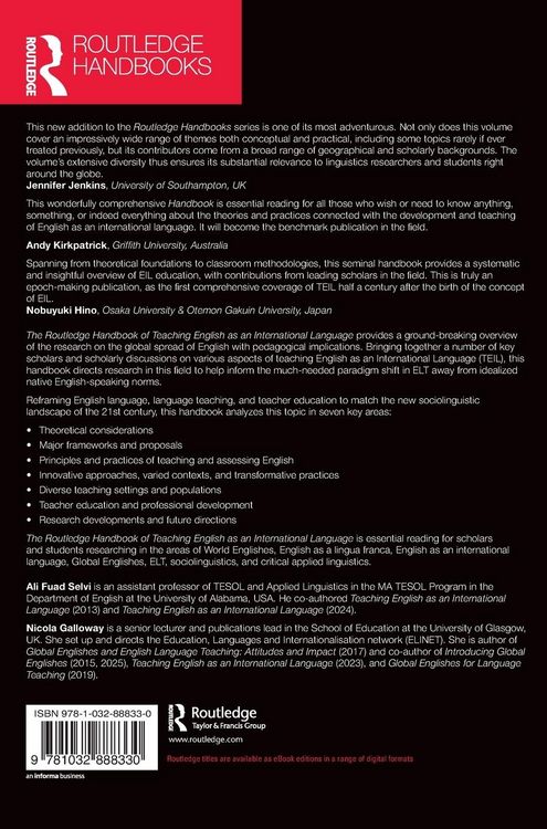 Produktbild: The Routledge Handbook of Teaching English as an International Language