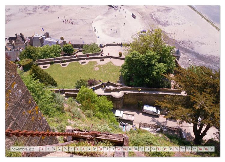 Produktbild: Le Mont-Saint-Michel - Impressionnante montagne monastique (Calendrier mural 2026 DIN A3 vertical), CALVENDO calendrier mensuel