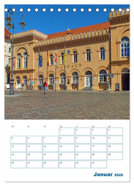 Produktbild: Residenzstadt Schwerin - Mecklenburg-Vorpommern - Terminplaner (Tischkalender 2026 DIN A5 hoch), CALVENDO Monatskalender
