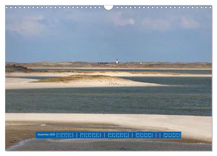 Produktbild: Ein Tag am Meer - Impressionen von der Insel Sylt (Wandkalender 2026 DIN A3 quer), CALVENDO Monatskalender