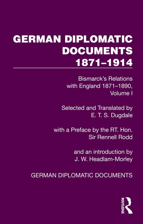 Produktbild: German Diplomatic Documents 1871-1914 Volume 1