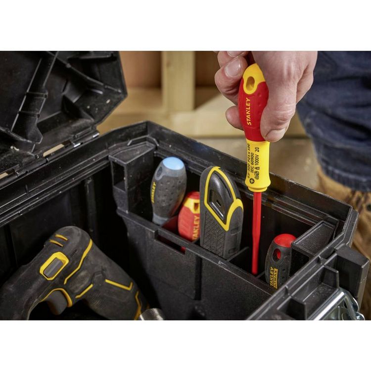 Produktbild: STANLEY 1-95-616 Werkzeugbox Schwarz, Silber