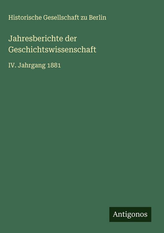 Produktbild: Jahresberichte der Geschichtswissenschaft