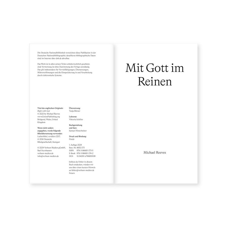 Produktbild: Mit Gott im Reinen