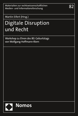 Produktbild: Digitale Disruption und Recht