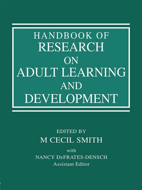 Produktbild: Handbook of Research on Adult Learning and Development