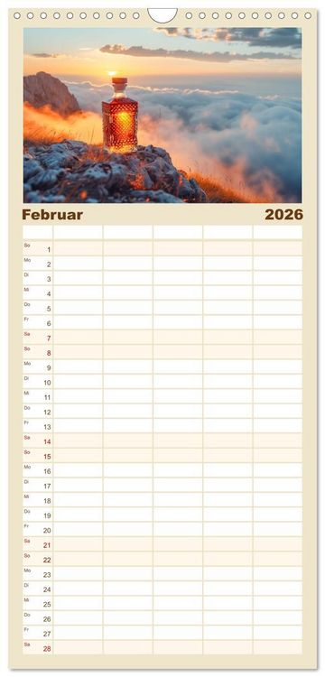Produktbild: Familienplaner 2026 - Spirit of Whisky mit 5 Spalten (Wandkalender, 21 x 45 cm) CALVENDO