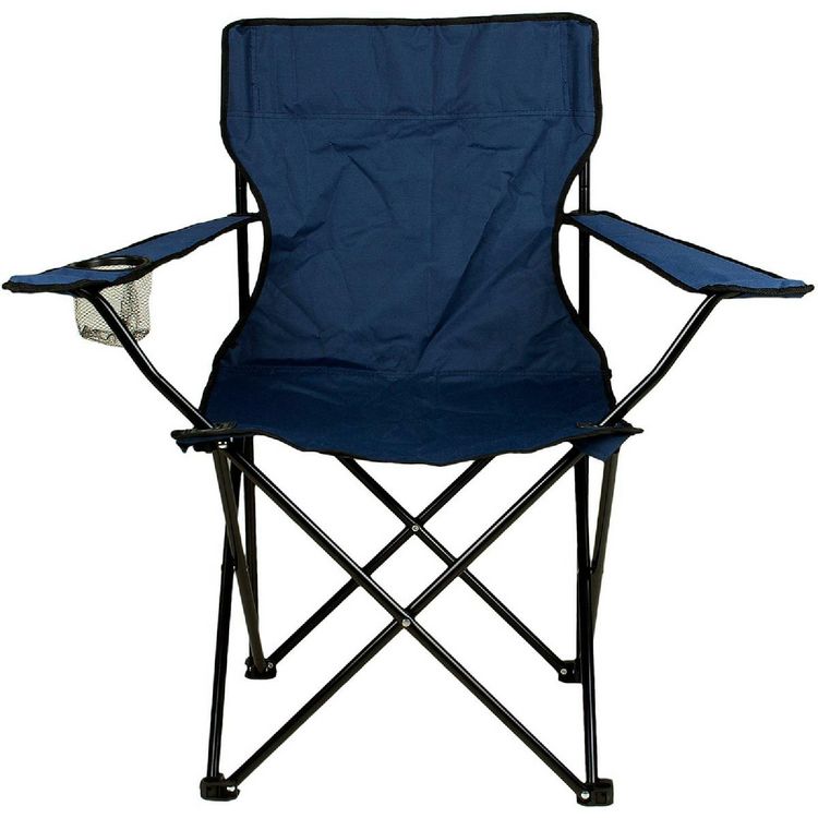 Produktbild: 2x Angelstuhl Getr&auml;nkehalter Campingstuhl klappbar