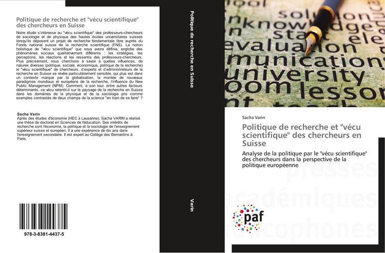 Produktbild: Politique de recherche et "v&eacute;cu scientifique" des chercheurs en Suisse
