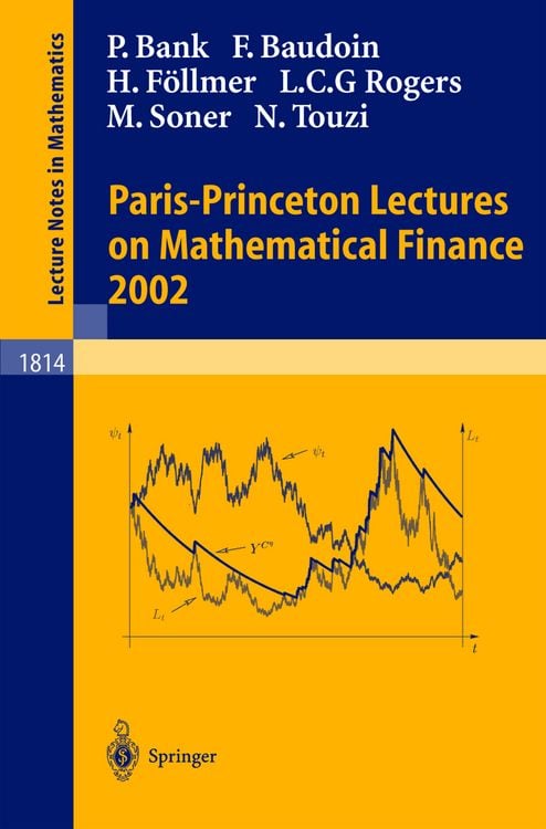 Produktbild: Paris-Princeton Lectures on Mathematical Finance 2002