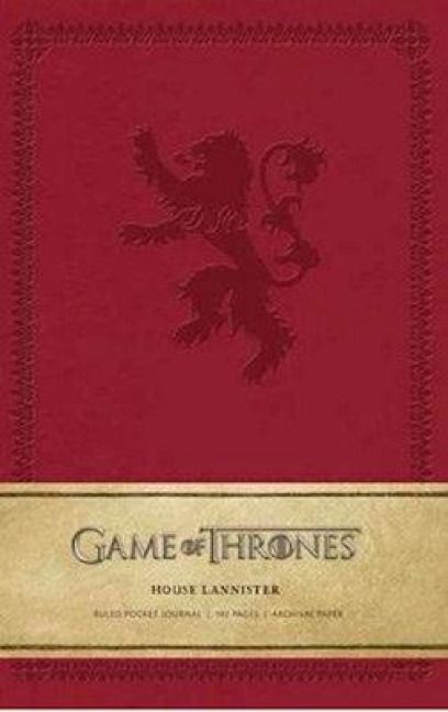 Produktbild: Game of Thrones: House Lannister Ruled Pocket Journal