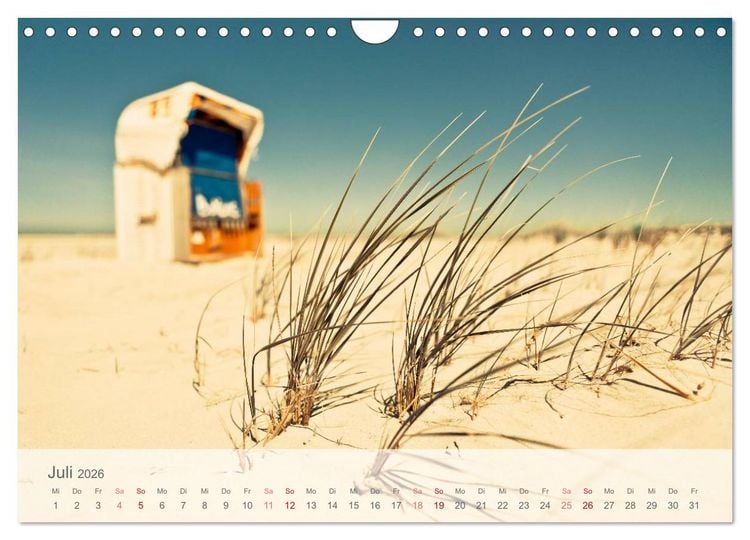Produktbild: Das "Nordsee-Gef&uuml;hl" (Wandkalender 2026 DIN A4 quer), CALVENDO Monatskalender