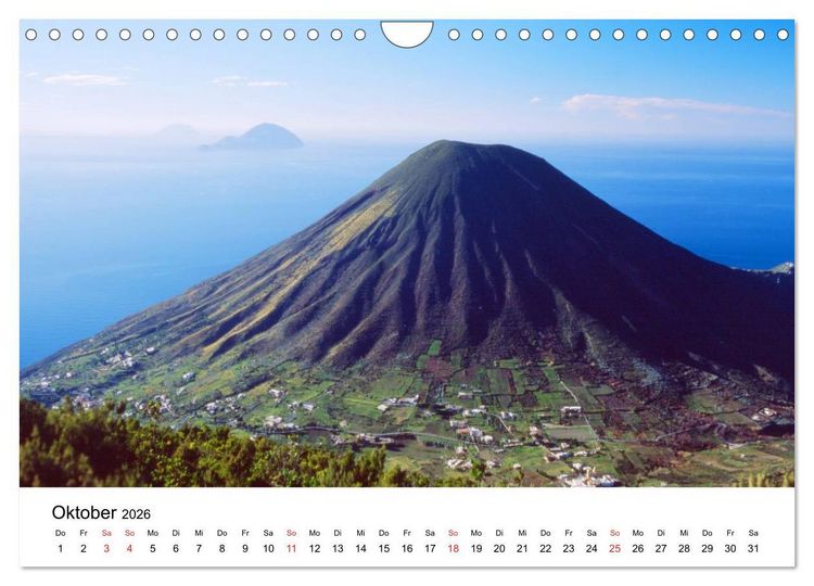 Produktbild: Die Liparischen Inseln (Wandkalender 2026 DIN A4 quer), CALVENDO Monatskalender