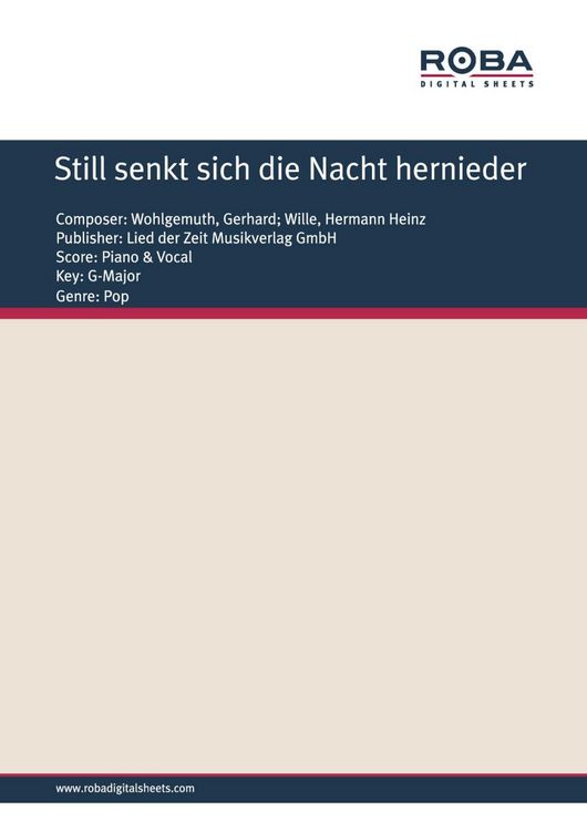 Produktbild: Still senkt sich die Nacht hernieder
