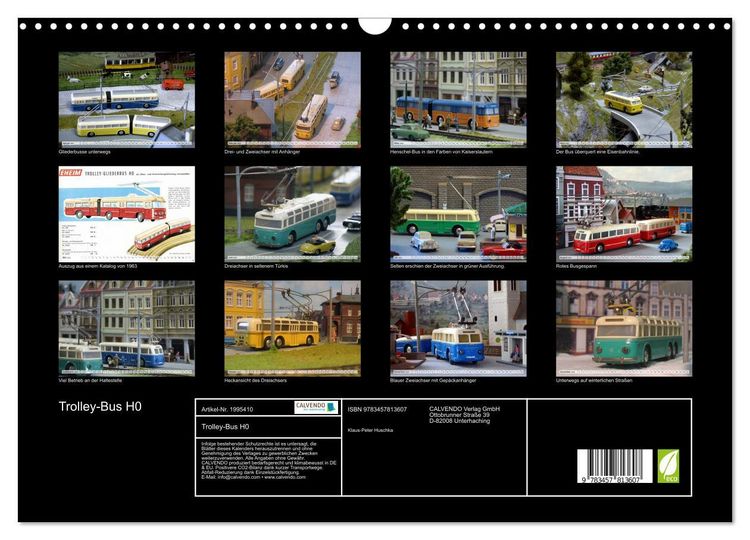 Produktbild: Trolley-Bus H0 (Wandkalender 2026 DIN A3 quer), CALVENDO Monatskalender