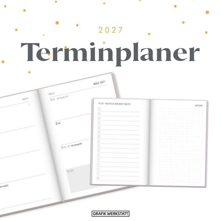 Produktbild: Terminplaner Letterart 2027 Big Plans