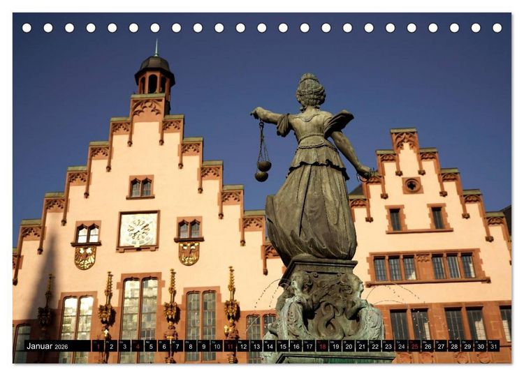 Produktbild: Frankfurt am Main (Tischkalender 2026 DIN A5 quer), CALVENDO Monatskalender