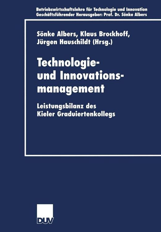Produktbild: Technologie- und Innovationsmanagement