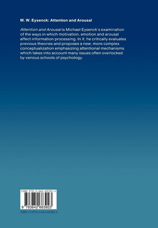 Produktbild: Attention and Arousal