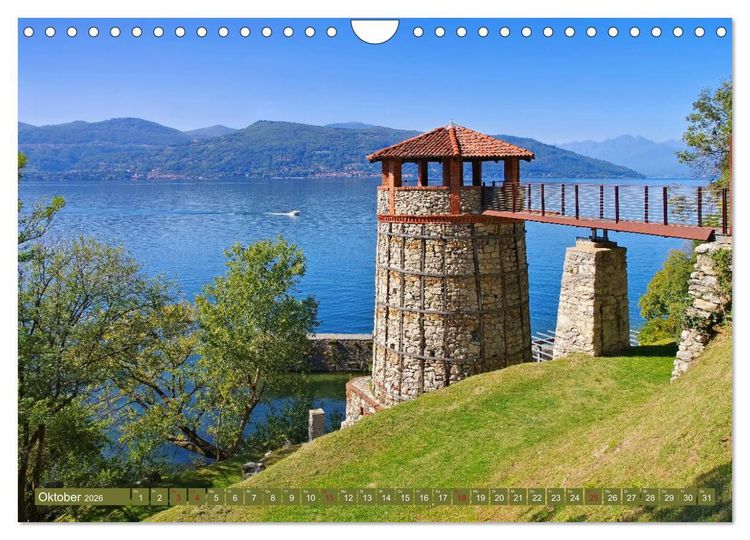 Produktbild: Lago Maggiore - Bezaubernde Orte am Ostufer (Wandkalender 2026 DIN A4 quer), CALVENDO Monatskalender