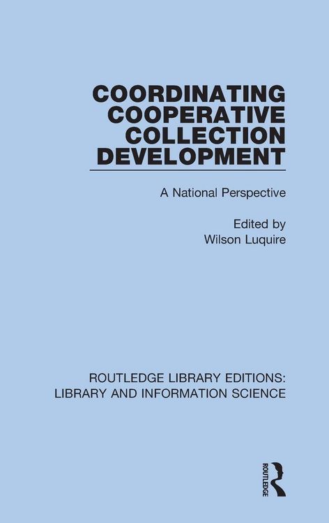 Produktbild: Coordinating Cooperative Collection Development