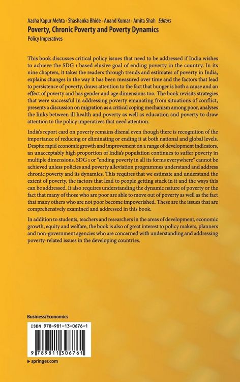 Produktbild: Poverty, Chronic Poverty and Poverty Dynamics