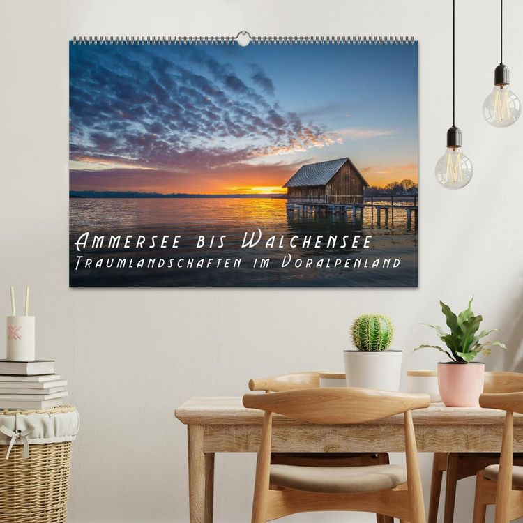Produktbild: Ammersee bis Walchensee - Traumlandschaften im Voralpenland (Wandkalender 2026 DIN A2 quer), CALVENDO Monatskalender