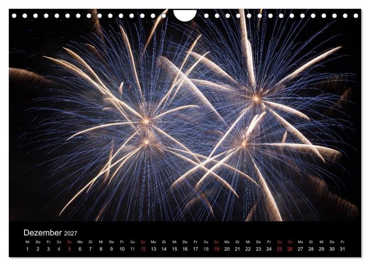 Produktbild: Feuerwerk (Wandkalender 2027 DIN A4 quer), CALVENDO Monatskalender