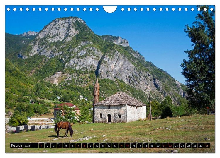 Produktbild: Landschaften in Albanien (Wandkalender 2026 DIN A4 quer), CALVENDO Monatskalender