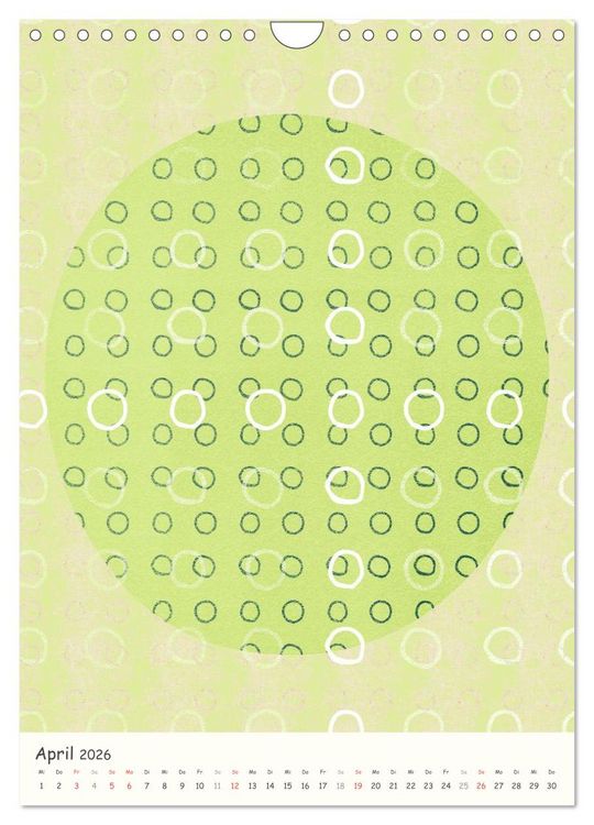 Produktbild: Punkt Punkt Punkt (Wandkalender 2026 DIN A4 hoch), CALVENDO Monatskalender
