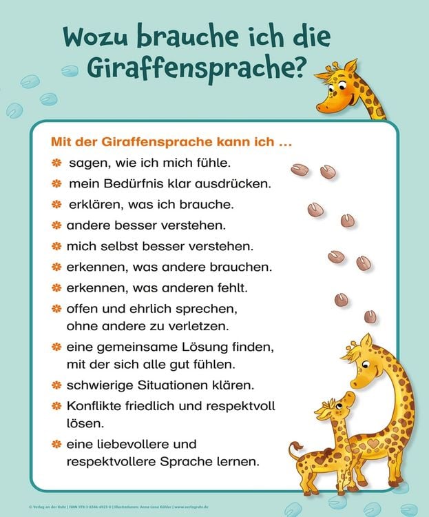 Produktbild: 12 Poster zur Giraffensprache