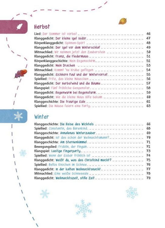 Produktbild: Das Kita-Jahreszeitenbuch: Klanggeschichten & Spiellieder