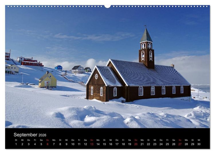 Produktbild: Gr&ouml;nland - Der wilde, wei&szlig;e Westen (hochwertiger Premium Wandkalender 2026 DIN A2 quer), Kunstdruck in Hochglanz