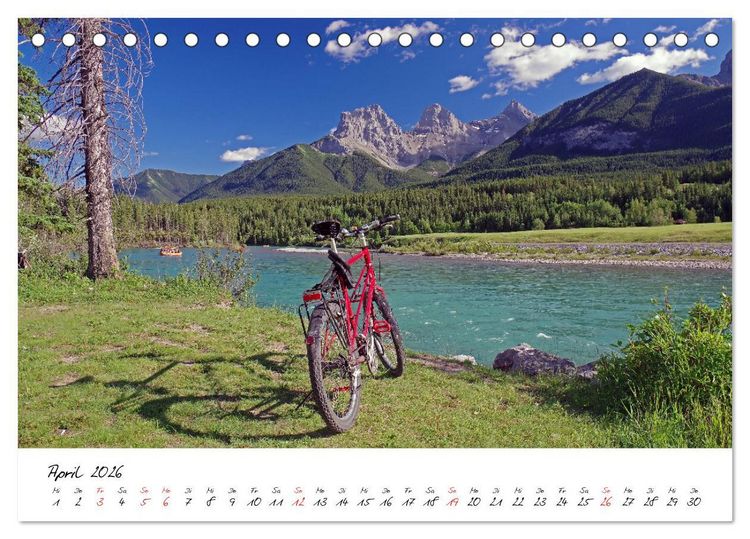 Produktbild: Abenteuer Radreisen (Tischkalender 2026 DIN A5 quer), CALVENDO Monatskalender