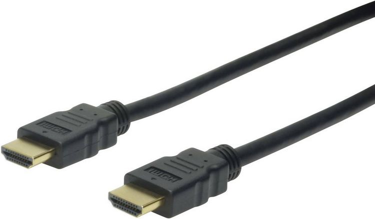 Produktbild: Digitus HDMI Anschlusskabel HDMI-A Stecker, HDMI-A Stecker 10.00 m Schwarz AK-330107-100-S Audio Return Channel, vergoldete Steckkontakte HDMI-Kabel