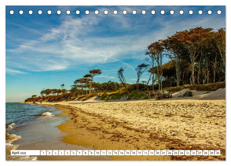 Produktbild: Prerow auf dem Dar&szlig; - Sehnsuchtsort an der Ostsee (Tischkalender 2026 DIN A5 quer), CALVENDO Monatskalender
