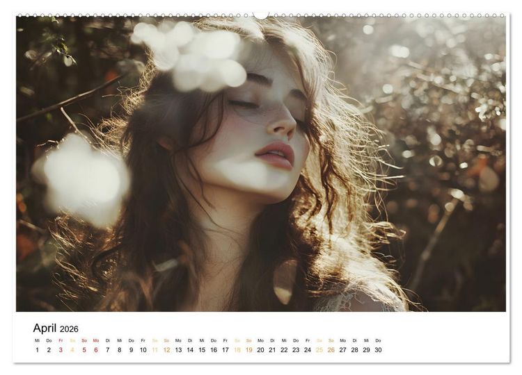 Produktbild: Magische Frauen Portraits (Wandkalender 2026 DIN A2 quer), CALVENDO Monatskalender